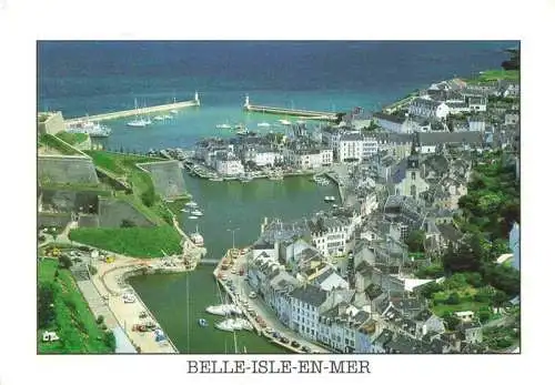 AK / Ansichtskarte  Belle-Isle-en-Mer Vue aérienne du Port du Palais