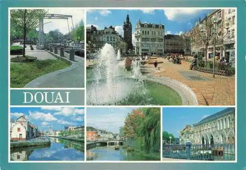 AK / Ansichtskarte  Douai_59_Nord Place d'Armes Bords de la Scarpe Palais de Justice