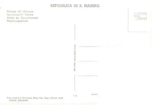 AK / Ansichtskarte  Repubblica_di_San_Marino Palazzo del Governo Regierungspalast