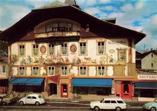 AK / Ansichtskarte  OBERAMMERGAU Stammhaus des Schnitzerei-Verlages Lang sel. Erben