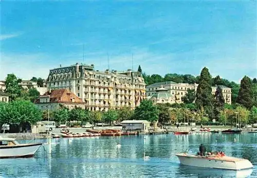 AK / Ansichtskarte  Ouchy_LAUSANNE_VD Blick auf den Hafen