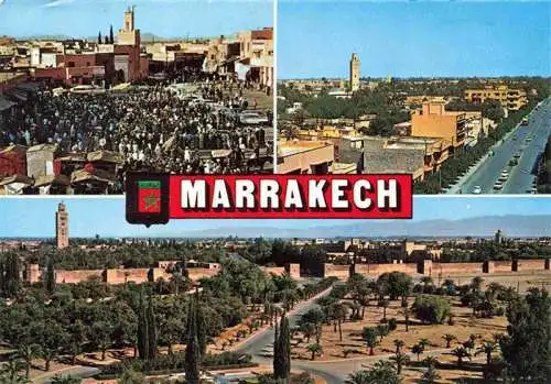 AK / Ansichtskarte  Marrakech_Marrakesch_Maroc Teilansichten