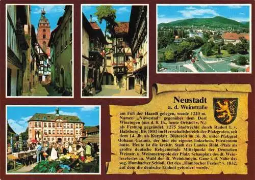 AK / Ansichtskarte 73962788 NEUSTADT__HAARDT_Weinstrasse Motive Altstadt Marktplatz Panorama Historie