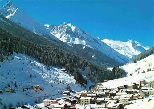 AK / Ansichtskarte  Lanersbach_Mayrhofen_Zillertal_Tirol_AT Panorama Wintersportplatz mit Hintertuxer Gletscher Zillertaler Alpen