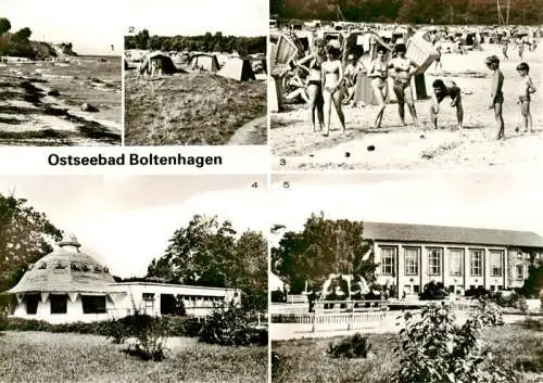 AK / Ansichtskarte 73962862 Boltenhagen_Ostseebad Steilkueste Zeltplatz Strand HOG Pavillon FDGB Ferienheim Fritz Reuter