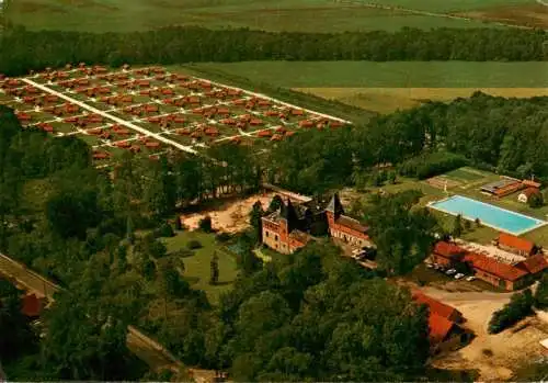 AK / Ansichtskarte  Haren_Ems Ferienzentrum Schloss Dankern Fliegeraufnahme