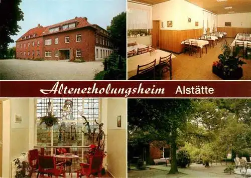 AK / Ansichtskarte  Alstaette Altenerholungsheim Alstaette Gastraeume Park