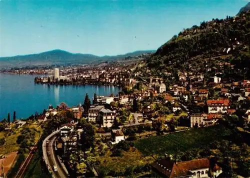 AK / Ansichtskarte  Territet_Montreux_VD Vue generale aerienne