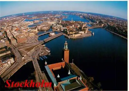AK / Ansichtskarte 73962910 Stockholm__Sweden The capitol of Sweden Fliegeraufnahme