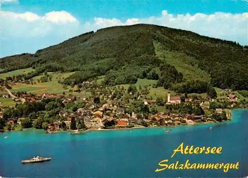 AK / Ansichtskarte 73962917 Attersee Fliegeraufnahme