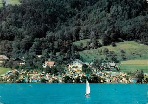 AK / Ansichtskarte  Au_Mondsee_Salzkammergut_AT Campingplatz Seestern Panorama