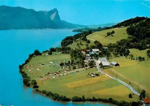 AK / Ansichtskarte  Au_Mondsee_Salzkammergut_AT Campingplatz Seestern Fliegeraufnahme