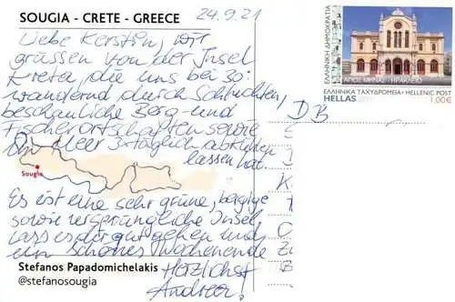 AK / Ansichtskarte 73962926 Sougia_Crete_Greece Fliegeraufnahme