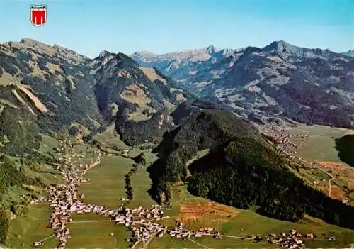 AK / Ansichtskarte  Bezau_Vorarlberg Bregenzerwald Fliegeraufnahme