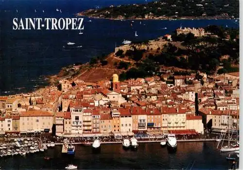 AK / Ansichtskarte  Saint_Tropez_Var Le Port La Citadelle Vue aerienne