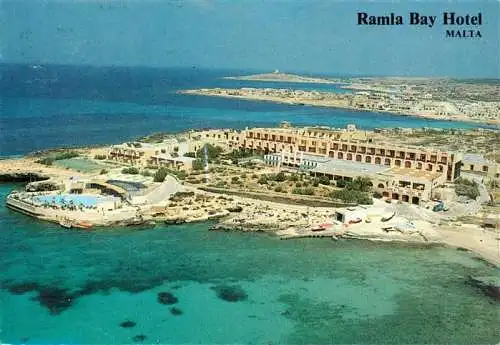 AK / Ansichtskarte  Malta__Insel Ramla Bay Hotel Fliegeraufnahme