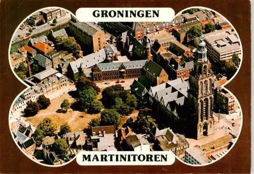 AK / Ansichtskarte 73962946 Groningen_NL Martinitoren Fliegeraufnahme