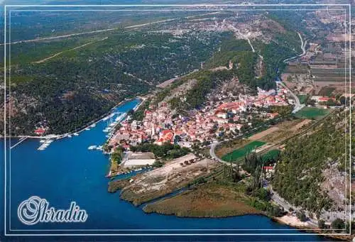 AK / Ansichtskarte 73962954 Skradin Fliegeraufnahme