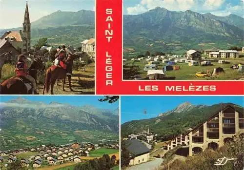 AK / Ansichtskarte  Saint-Leger-les-Melezes Panorama Campingplatz Hotel Reiten