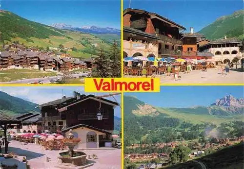 AK / Ansichtskarte  Valmorel_73_Savoie Teilansichten Wintersportresort zur Sommerzeit Alpen Hotel Restaurant