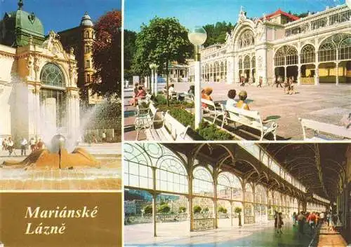 AK / Ansichtskarte  Marianske_Lazne_Marienbad_CZ Kolonada Maxima Gorkeho Kurhaus Brunnen