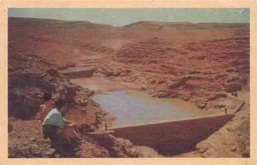 AK / Ansichtskarte  Wadi_Kurnub_Israel Storing rainwater in the mountains