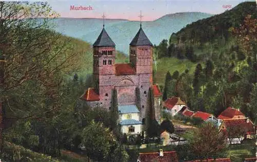 AK / Ansichtskarte  Murbach_68_Haut-Rhin_Alsace Ansicht mit Kirche