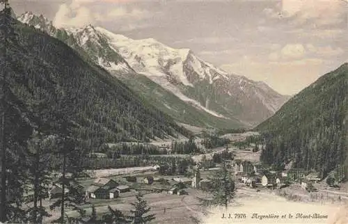 AK / Ansichtskarte  Argentiere_74_Haute-Savoie Vue panoramique et le Mont Blanc