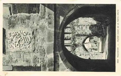 AK / Ansichtskarte  Riquewihr_Haut_Rhin Facade ouest de la Porte Haute