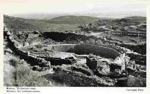 AK / Ansichtskarte 73963109 Mycenes_Mykene_Greece Six tombeaux royaux Ruinen Alte Graeber