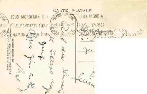 AK / Ansichtskarte  CHAMONIX_74_Haute-Savoie La Vallée vue des Houches Alpes