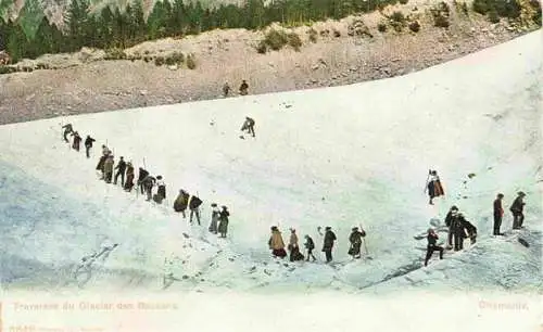 AK / Ansichtskarte  Les_Bossons_Les_Chamonix_74_Haute-Savoie Traversée du Glacier des Bossons