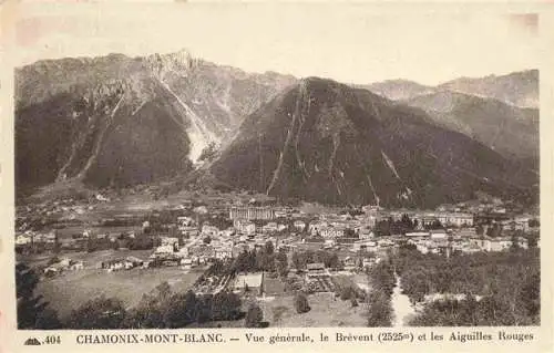 AK / Ansichtskarte  CHAMONIX_74_Haute-Savoie Vue générale le Brévent et les Aiguilles Rouges Alpes