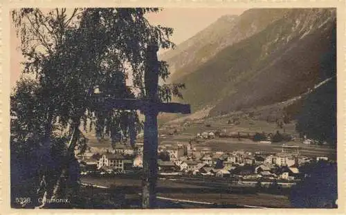 AK / Ansichtskarte  CHAMONIX_74_Haute-Savoie Kreuz Blick ins Tal