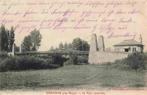 AK / Ansichtskarte  Pontoise_95_Val-d_Oise Pont suspendu