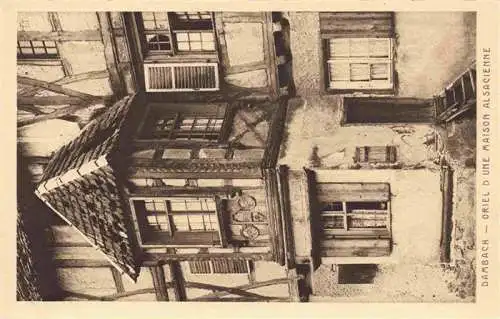 AK / Ansichtskarte  Dambach_-la-Ville_67_Bas-Rhin Oriel d'une maison alsacienne