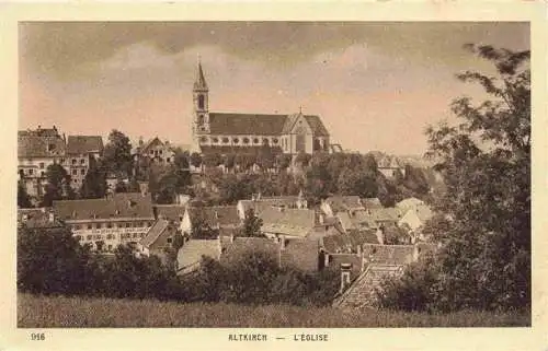AK / Ansichtskarte  Altkirch_68_Haut-Rhin Ansicht mit Kirche