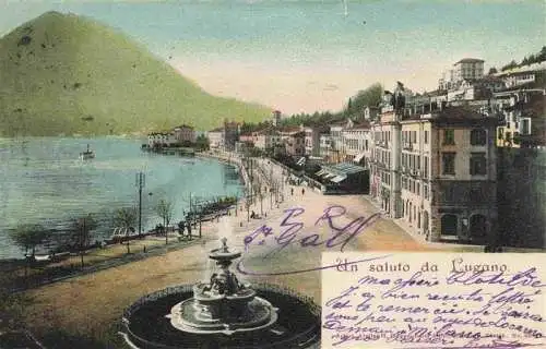 AK / Ansichtskarte  LUGANO_Lago_di_Lugano_TI Promenade