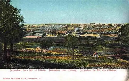 AK / Ansichtskarte  Jerusalem__Yerushalayim_Israel Blick vom Oelberg