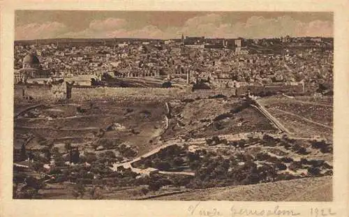 AK / Ansichtskarte  Jerusalem__Yerushalayim_Israel Panorama vom Oelberg