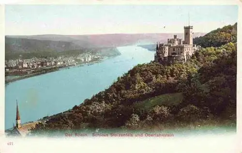 AK / Ansichtskarte 73963349 Oberlahnstein_Lahnstein Schloss Stolzenfels Rheinpartie