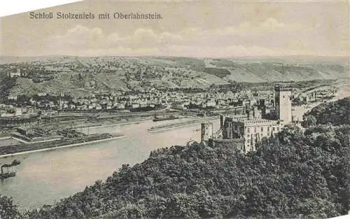 AK / Ansichtskarte 73963353 Oberlahnstein_Lahnstein Schloss Stolzenfels Rheinpartie