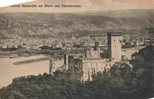AK / Ansichtskarte 73963354 Oberlahnstein_Lahnstein Schloss Stolzenfels am Rhein