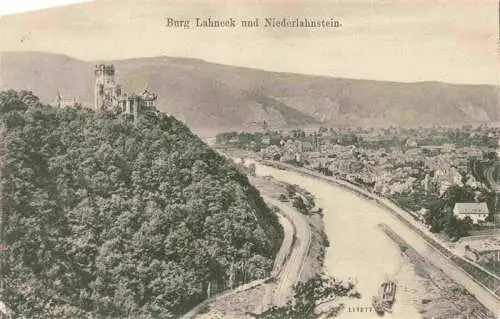 AK / Ansichtskarte 73963370 Niederlahnstein_Lahnstein Burg Lahneck am Rhein