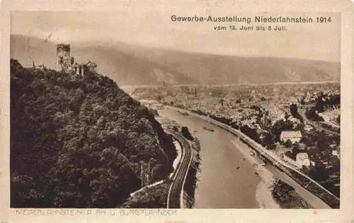 AK / Ansichtskarte 73963377 Niederlahnstein_Lahnstein Burg Lahneck am Rhein