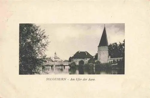 AK / Ansichtskarte  Solothurn_Soleure_SO am Aare Ufer