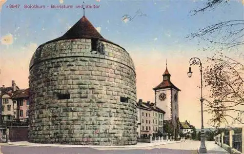 AK / Ansichtskarte  Solothurn_Soleure_SO Burristurm und Bieltor