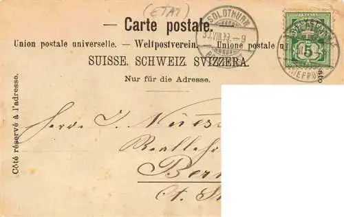 AK / Ansichtskarte  Solothurn_Soleure_SO St Ursuskirche Inneres