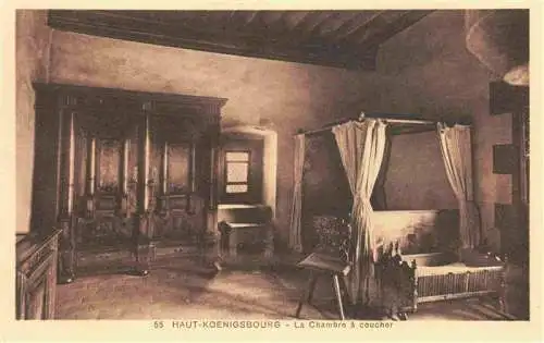 AK / Ansichtskarte  Haut-Koenigsbourg_Hohkoenigsburg La Chambre a coucher