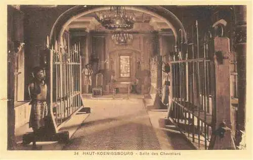 AK / Ansichtskarte  Haut-Koenigsbourg_Hohkoenigsburg Salle des Chevaliers